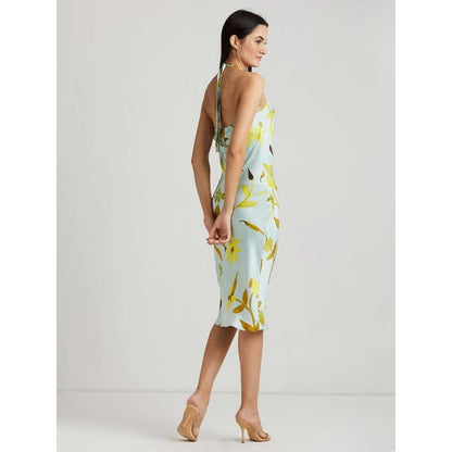 GUAPA Yonca Bias Cut Halter Dress