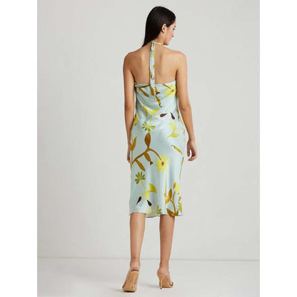 GUAPA Yonca Bias Cut Halter Dress