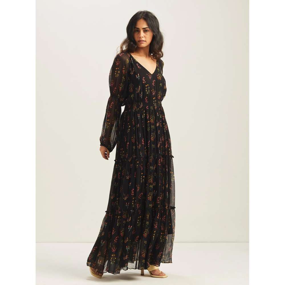 GUAPA Feriha Tiered Maxi Dress