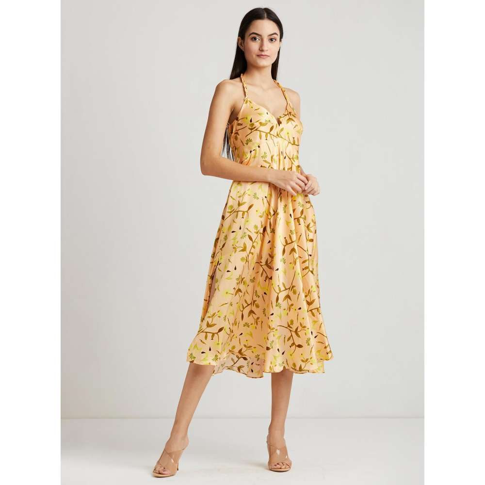 GUAPA Ishil Halter Midi Dress