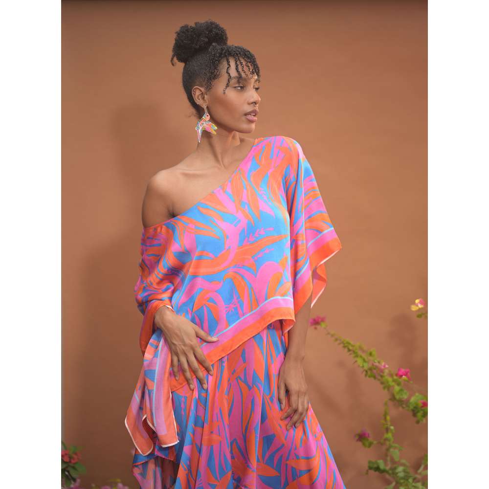 GUAPA Leila Modal Multi-Color Printed Kaftan Top