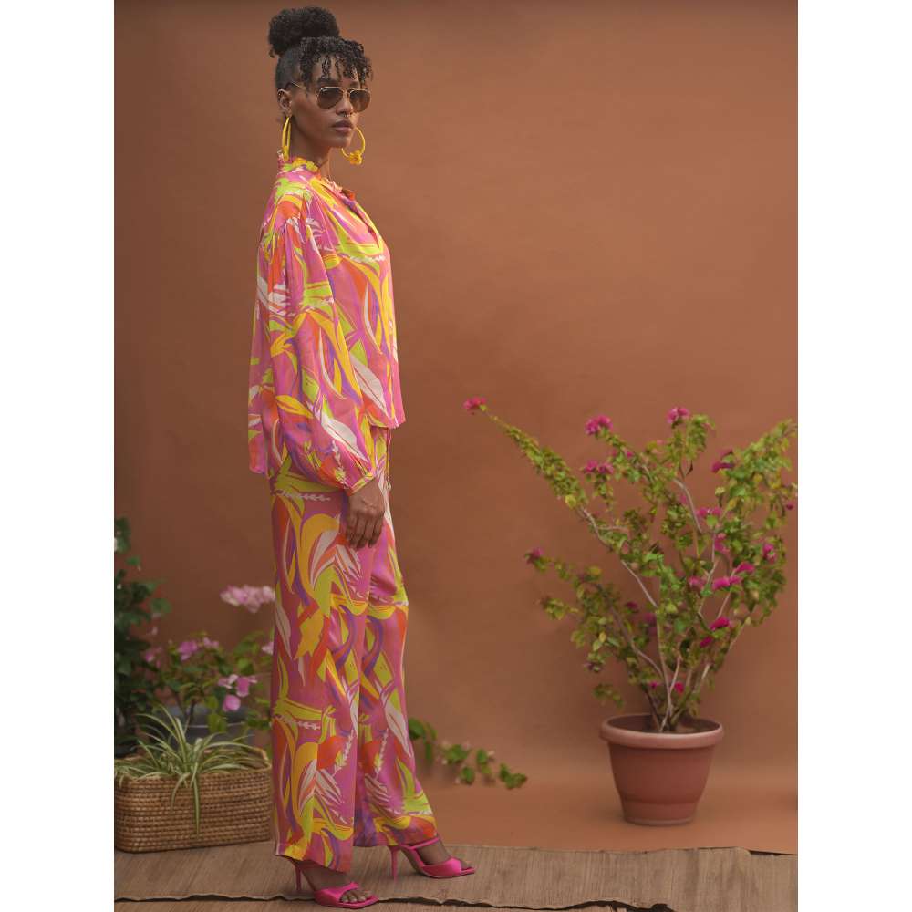 GUAPA Malibu Mul Multi-Color Printed Shirt