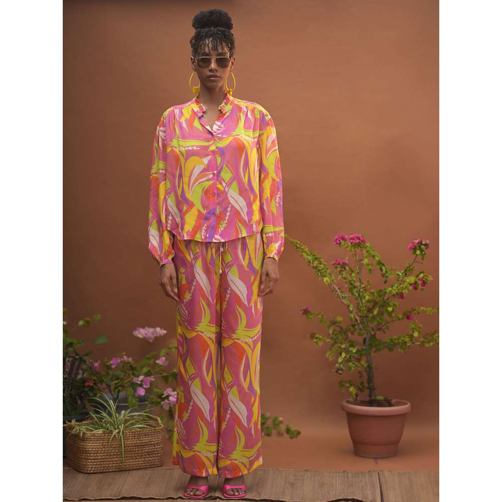 GUAPA Malibu Mul Multi-Color Printed Shirt