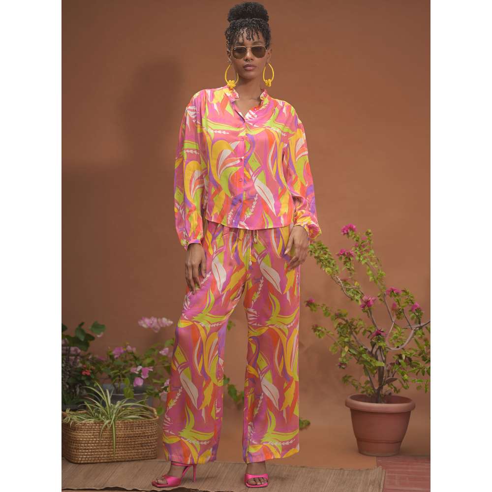 GUAPA Malibu Mul Multi-Color Printed Shirt