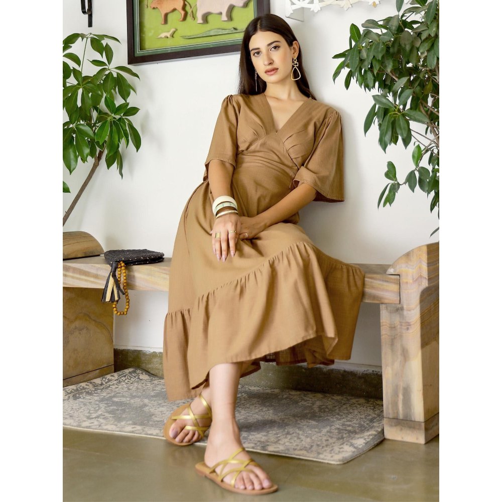 Gulaal Bliss Brown Maxi Dress