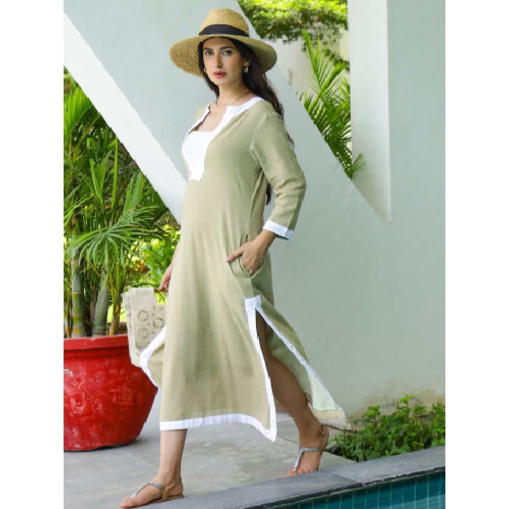 Gulaal Chill Wave Cotton Maxi Dress