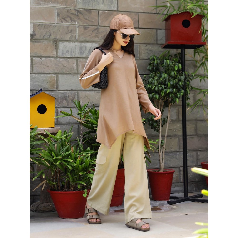 Gulaal Earthy Cotton Tunic with Pant Co-Ord (Set of 2)