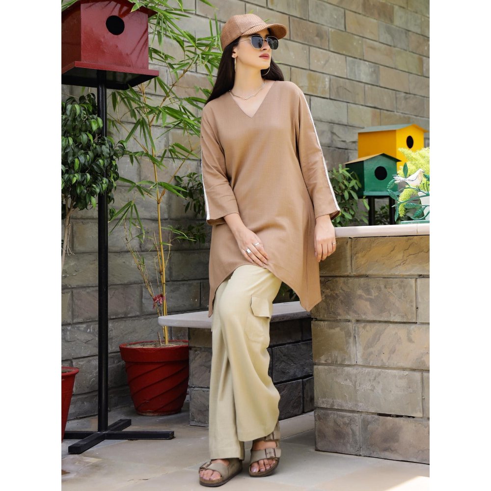Gulaal Earthy Cotton Tunic with Pant Co-Ord (Set of 2)