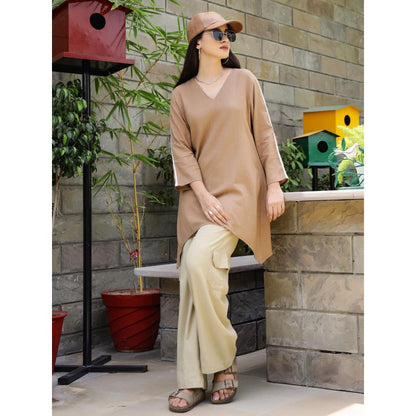 Gulaal Earthy Cotton Tunic with Pant Co-Ord (Set of 2)