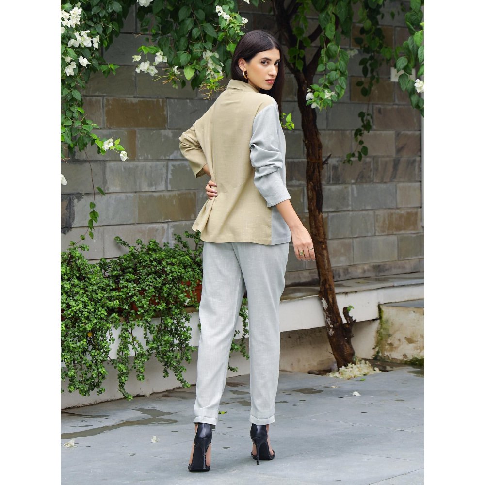 Gulaal Trullo Cotton Blazer with Pant Co-Ord (Set of 2)