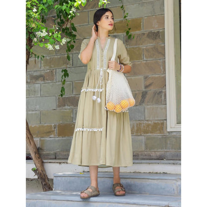 Gulaal Sea side Cotton Midi Dress