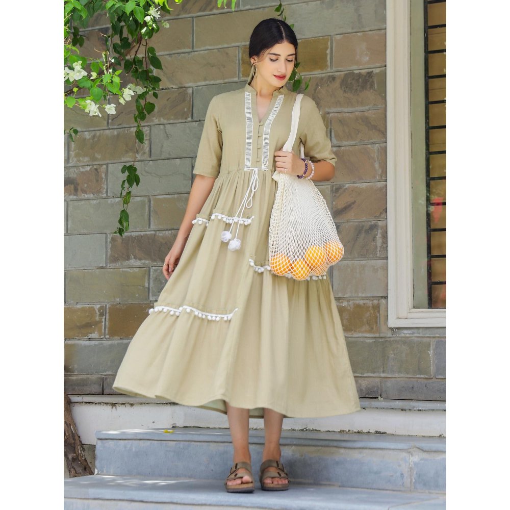 Gulaal Sea side Cotton Midi Dress