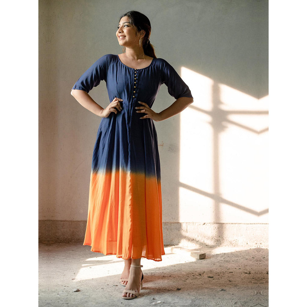 Gulaal Sunset Horizon Fit & Flare Dress