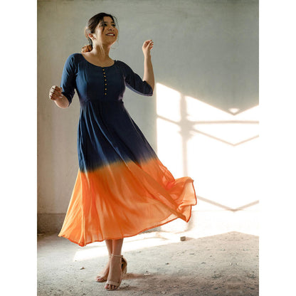 Gulaal Sunset Horizon Fit & Flare Dress