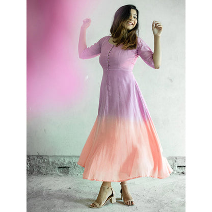Gulaal Sunset Twilight Fit & Flare Dress