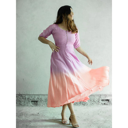 Gulaal Sunset Twilight Fit & Flare Dress