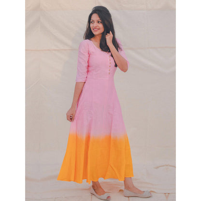 Gulaal Sunset Tulip Fit & Flare Dress
