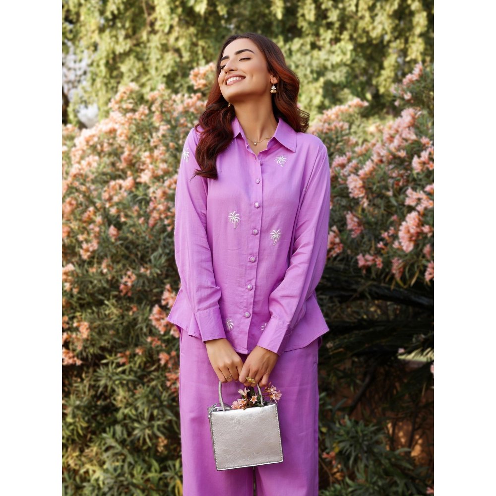 Gulaal Coconut Embroidered Co-Ord (Set of 2)