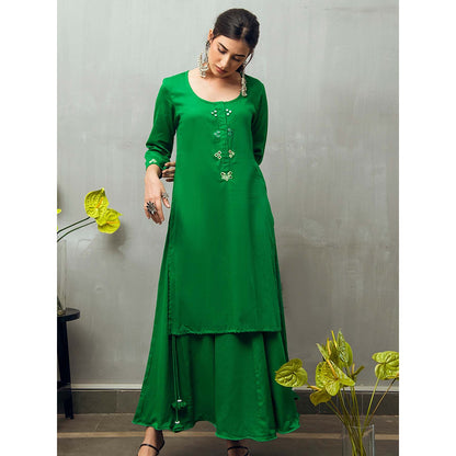 Gulaal Green Sumadhya Kurta with Skirt (Set of 2)