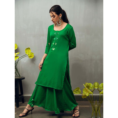 Gulaal Green Sumadhya Kurta with Skirt (Set of 2)
