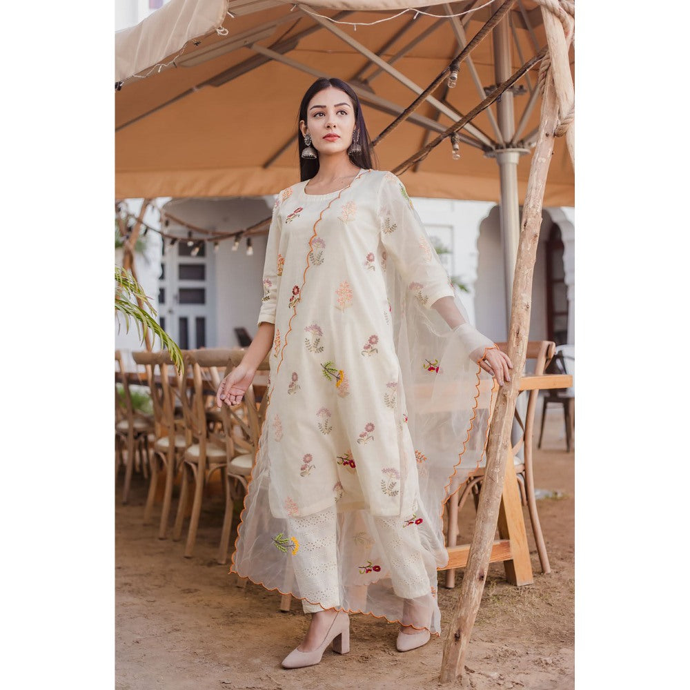 Gulabo Jaipur Deepika St Kurta with Pants & Dupatta (Set of 3)
