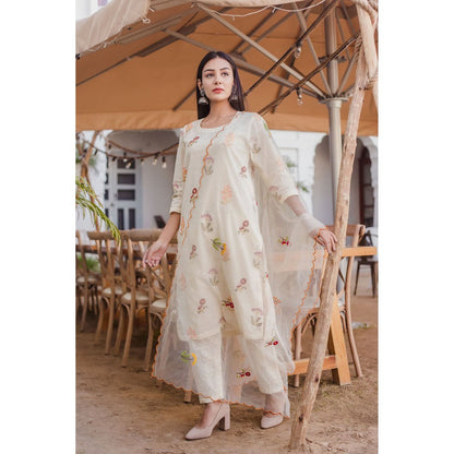 Gulabo Jaipur Deepika St Kurta with Pants & Dupatta (Set of 3)