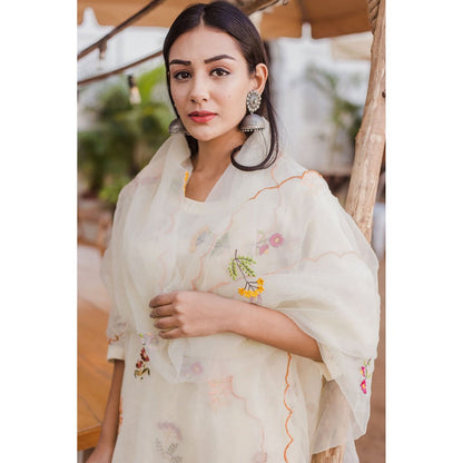Gulabo Jaipur Deepika St Kurta with Pants & Dupatta (Set of 3)