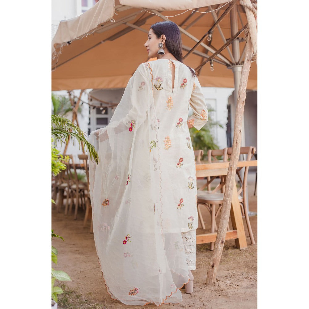 Gulabo Jaipur Deepika St Kurta with Pants & Dupatta (Set of 3)