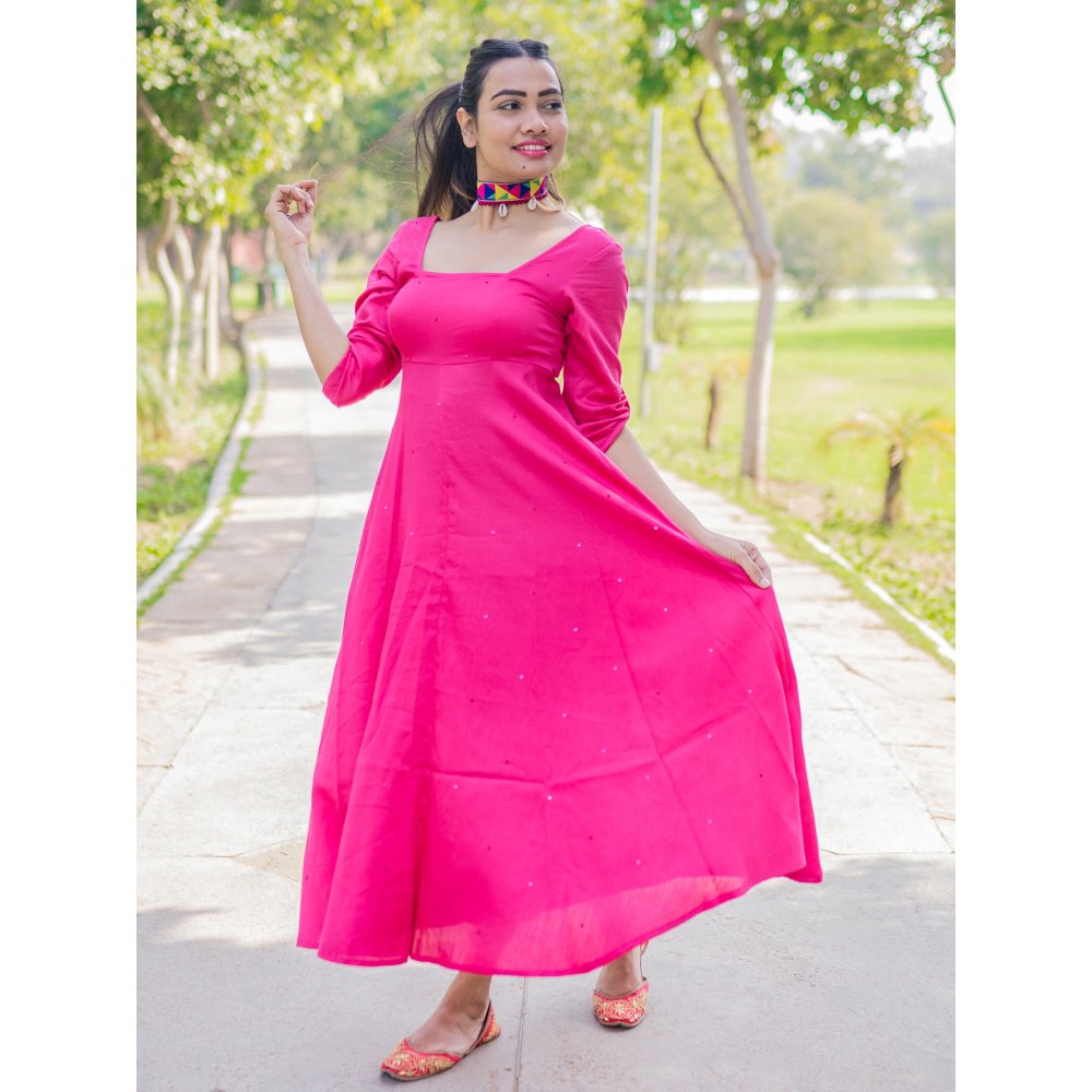 Gulaal Vida Sequin Fit & Flare Dress