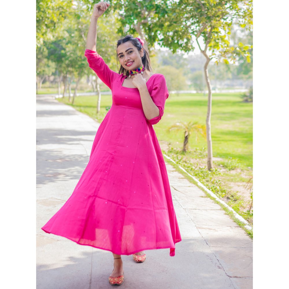 Gulaal Vida Sequin Fit & Flare Dress