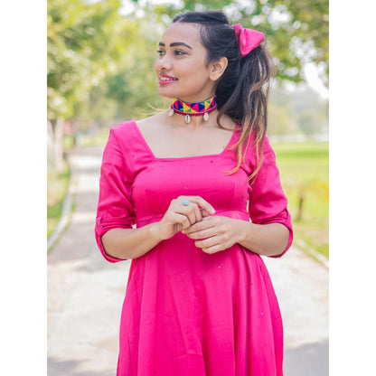 Gulaal Vida Sequin Fit & Flare Dress