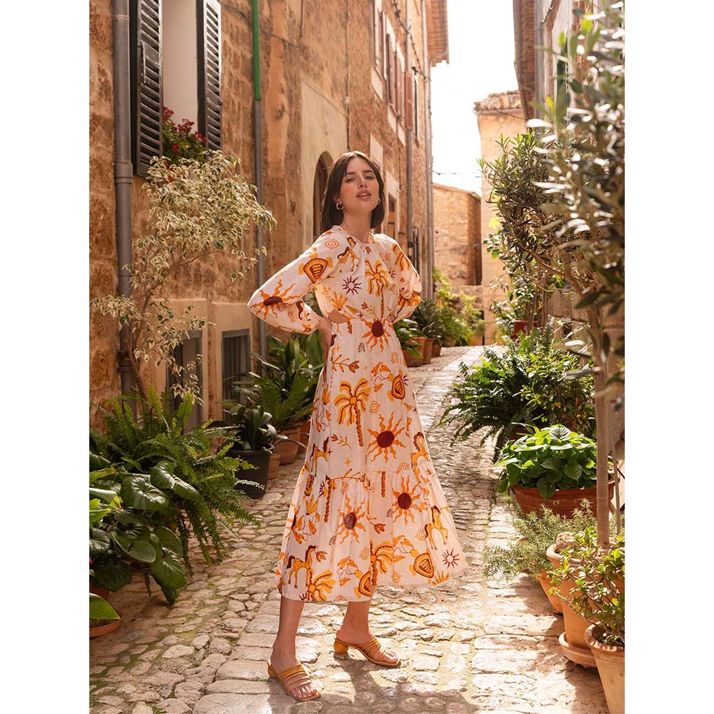 Happi Space Tulum Dress In Athena Print