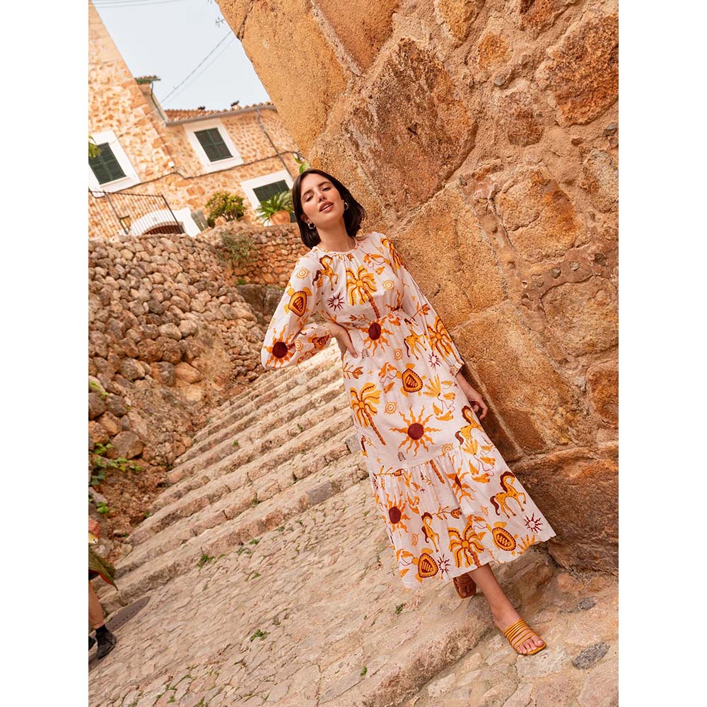 Happi Space Tulum Dress In Athena Print