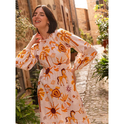 Happi Space Tulum Dress In Athena Print