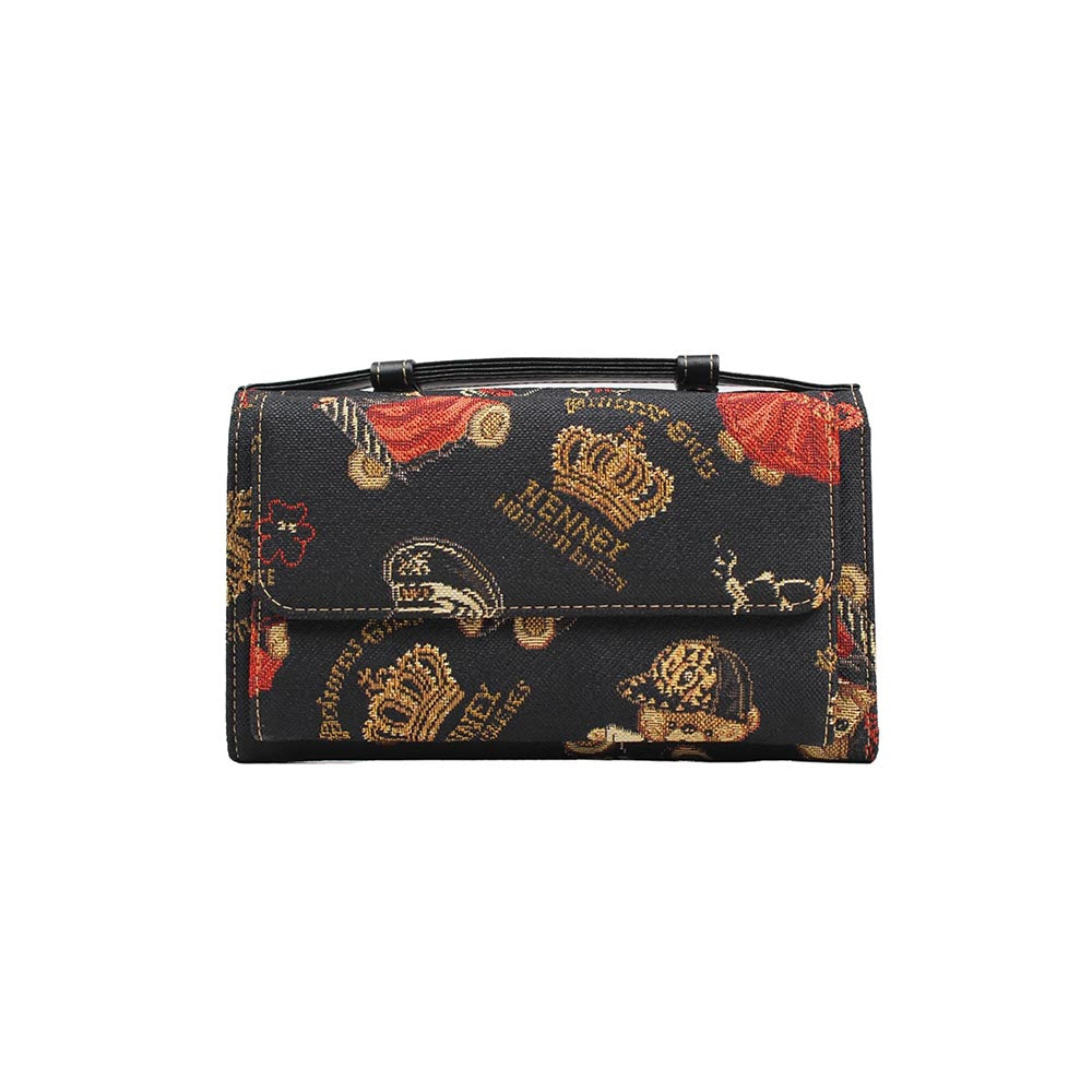 HENNEY BEAR Crown Bear Wallet with Detachable Chain Strap