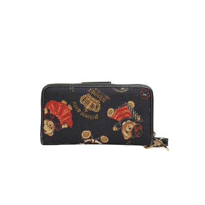 HENNEY BEAR Crown Bear Wristlet Wallet