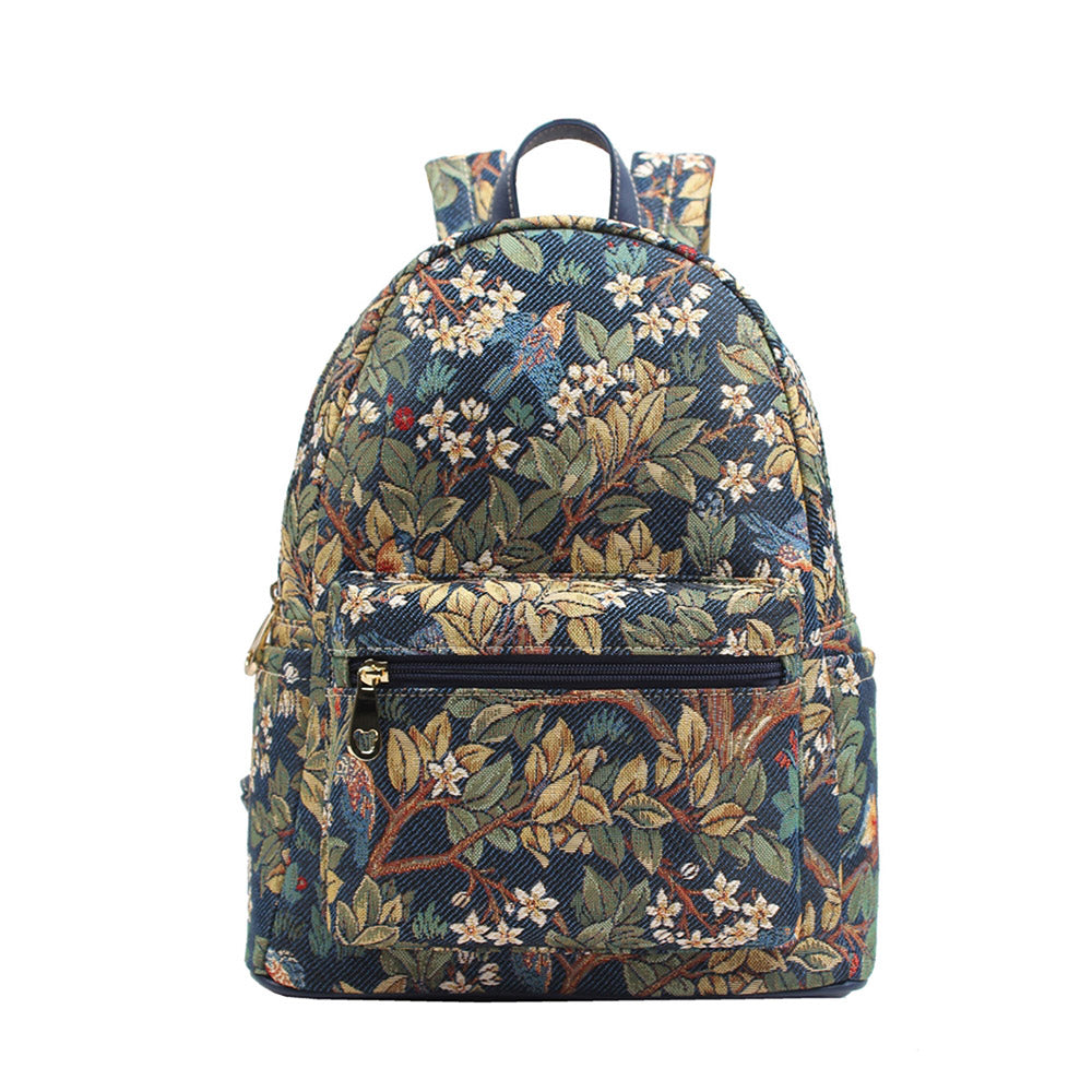 HENNEY BEAR Navy Blue Tree Of Life Backpack