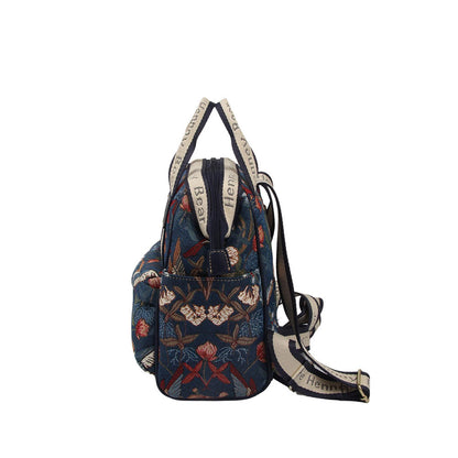 HENNEY BEAR Navy Blue Hummingbird Compact Backpack