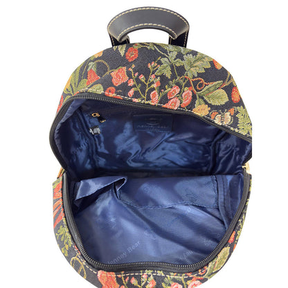 HENNEY BEAR Floral Summer Black Backpack