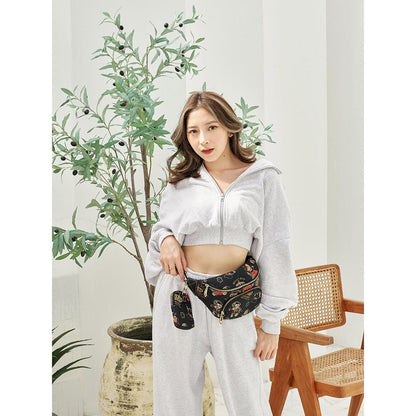 HENNEY BEAR Crown Bear Crossbody Bag with Detachable Coin Pouch