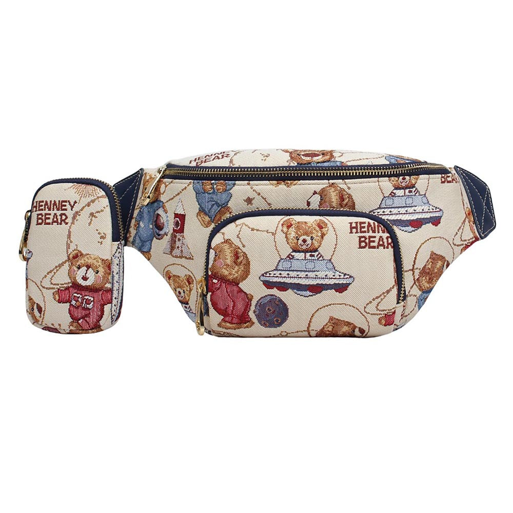 HENNEY BEAR Meta Bear Crossbody Bag with Detachable Coin Pouch