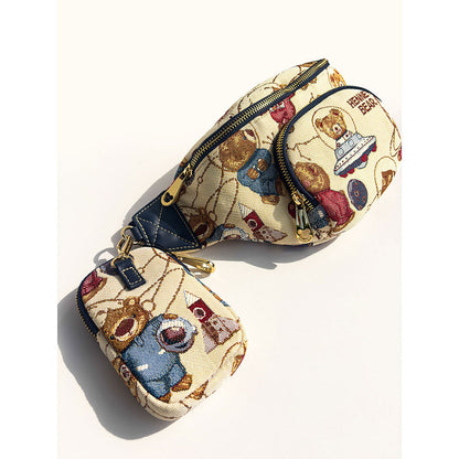 HENNEY BEAR Meta Bear Crossbody Bag with Detachable Coin Pouch