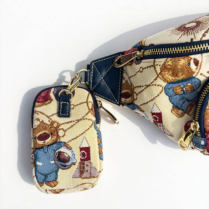 HENNEY BEAR Meta Bear Crossbody Bag with Detachable Coin Pouch