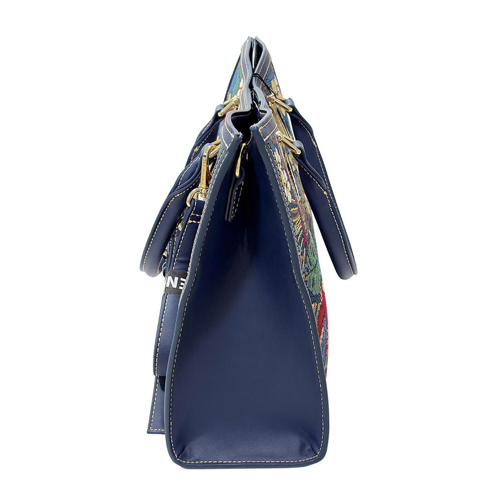 HENNEY BEAR Parrot Song Top Handbag with Detachable Strap