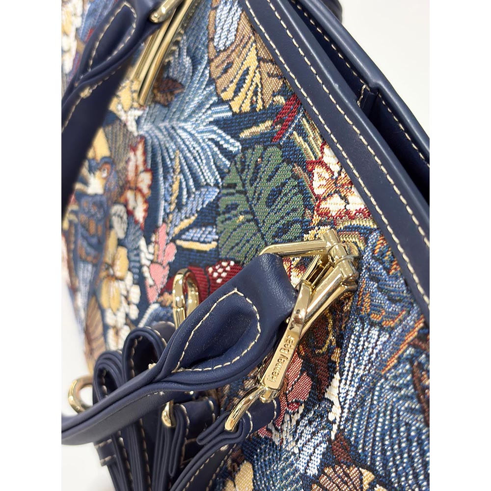 HENNEY BEAR Parrot Song Top Handbag with Detachable Strap