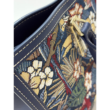 HENNEY BEAR Parrot Song Top Handbag with Detachable Strap
