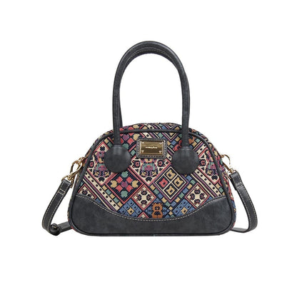 HENNEY BEAR Vintage Check Top Handbag with Detachable Strap
