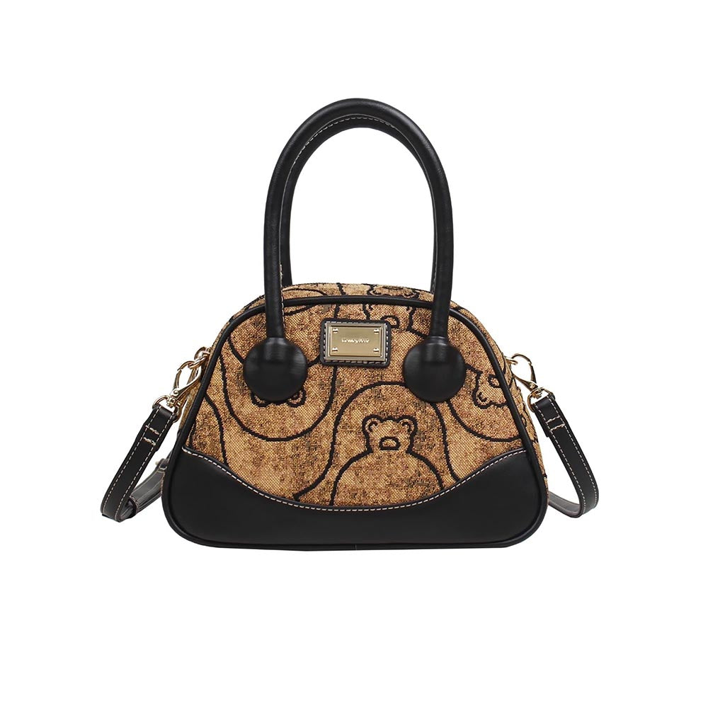 HENNEY BEAR Summit Bear Top Handbag with Detachable Strap