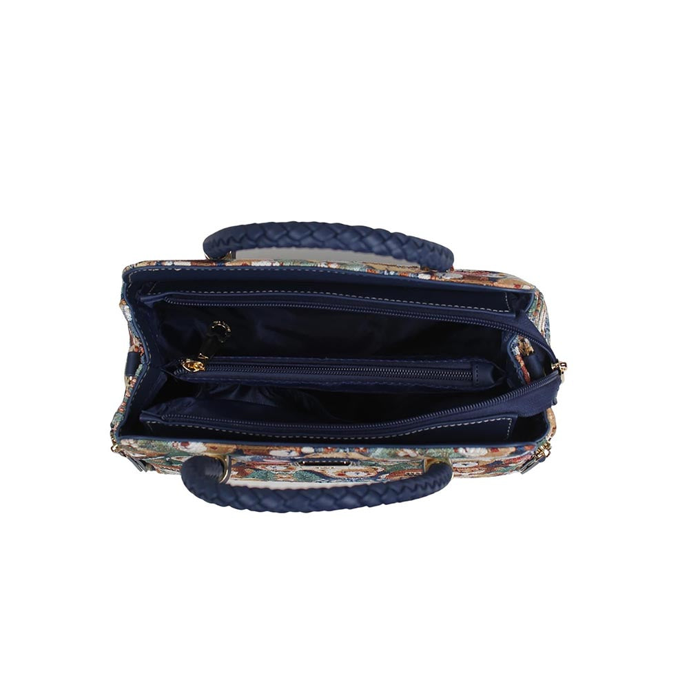 HENNEY BEAR Green Bear Top Handbag with Detachable Strap