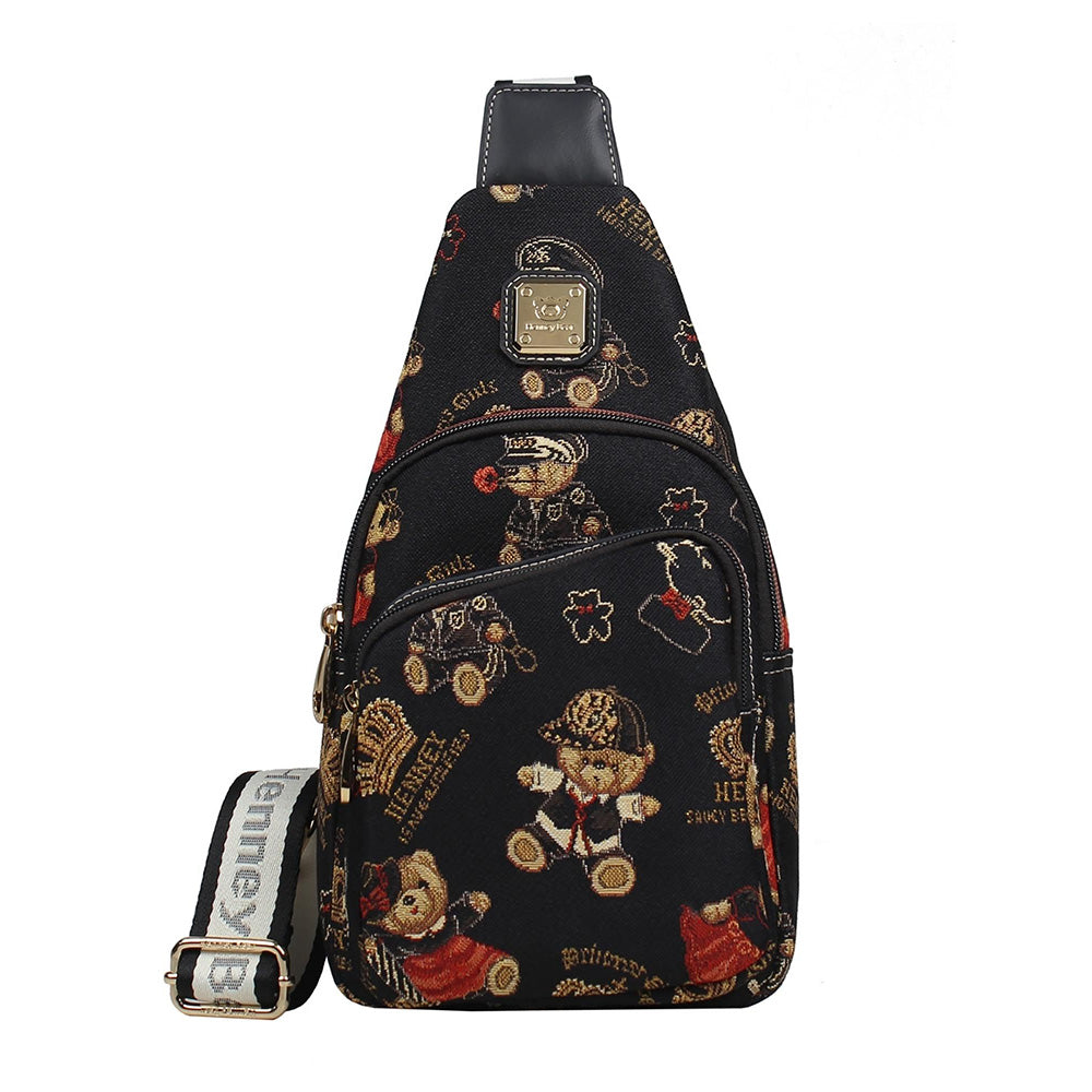 HENNEY BEAR Crown Bear Crossbody Bag
